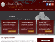 Tablet Screenshot of drgarciachiropractic.com